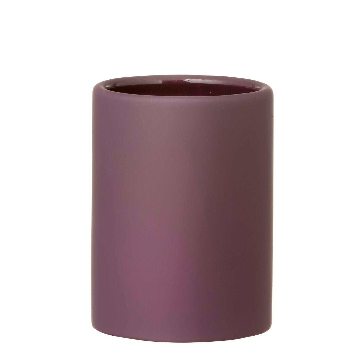 Ceramic Smooth tandbørstekrus - bordeaux